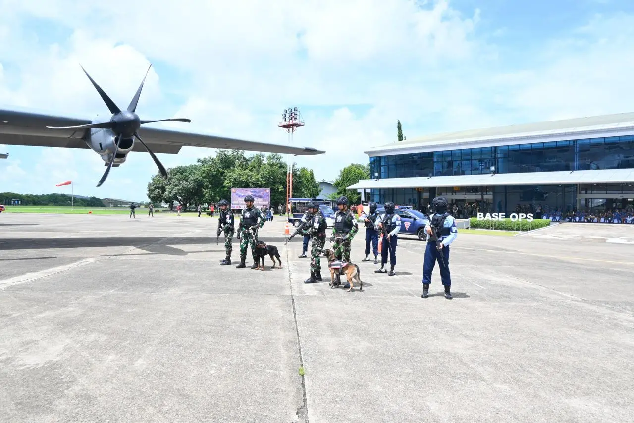 Tingkatkan Kesiapsiagaan Lanud Sultan Hasanuddin Gelar Latihan Penanganan Ancaman Bom